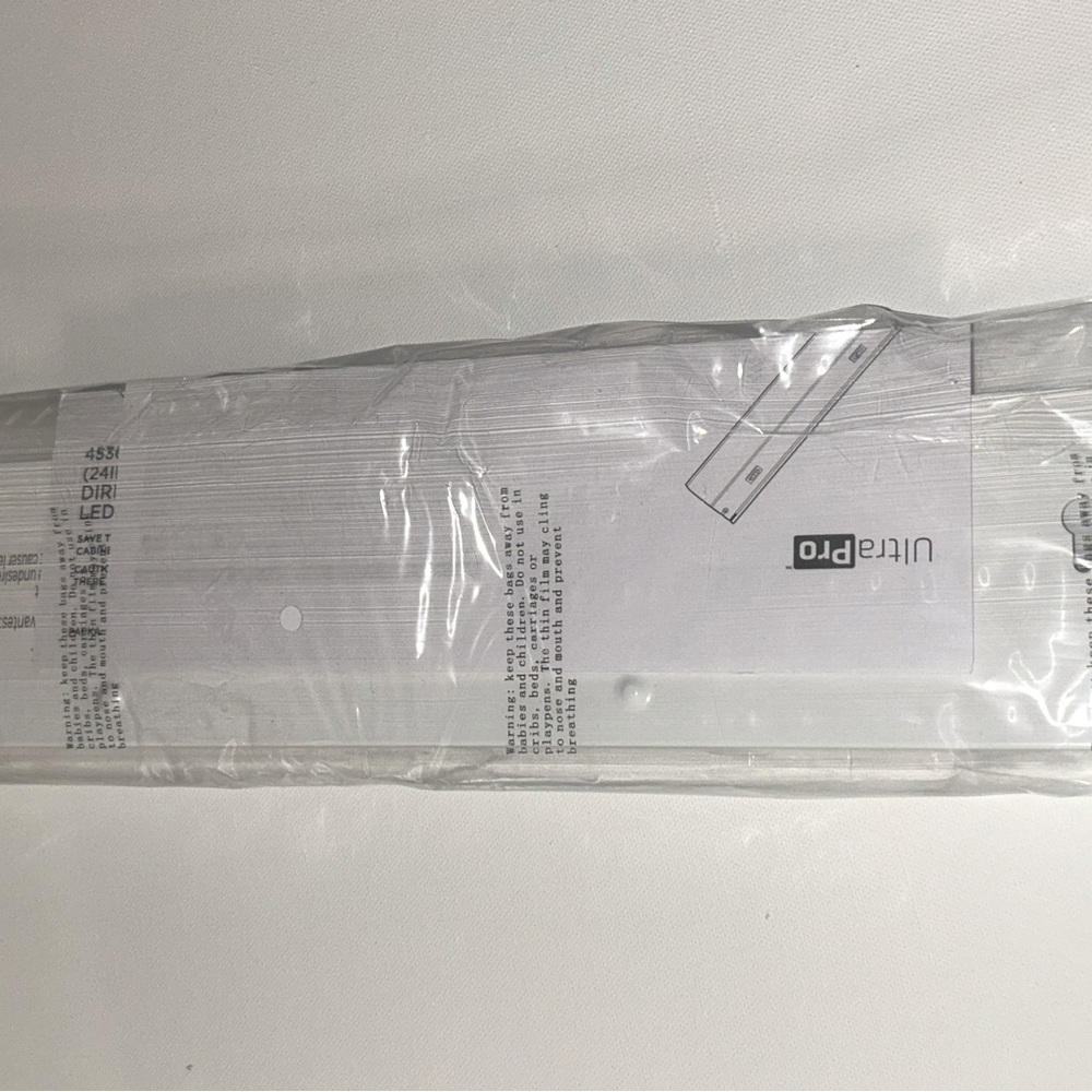 Jasco White LED Light Fixture 18 inch Direct Wire on/off switch - Picture 7 of 11